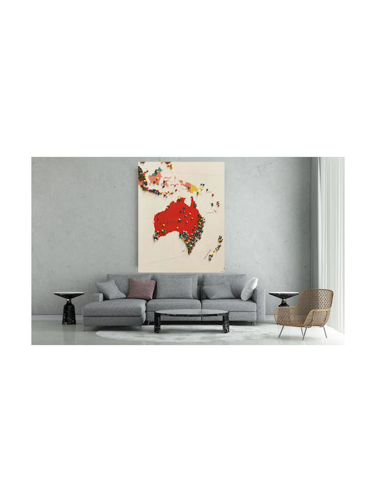 Map Pins Painting 50x80