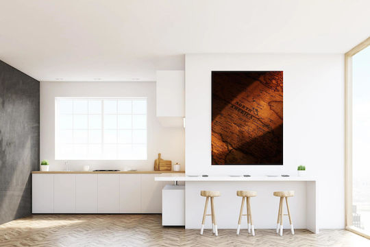 Винтидж Карта на Северна Америка Картина 100x150