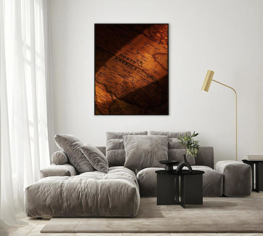 Винтидж Карта на Северна Америка Картина 100x150