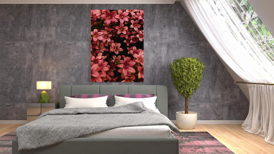 Πίνακας Pink Flowers Ροζ Λουλούδια 80x120 Πίνακας Pink Flowers Ροζ Λουλούδια 80x120