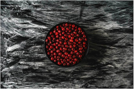 Painting Red Berries On Dark Abstract Background 90x60