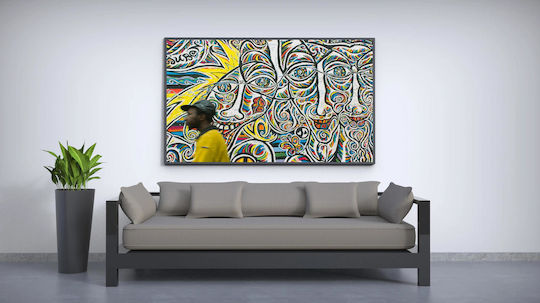 Πίνακας Colorful Abstract Street Art Πολύχρωμη Αφηρημένη Τέχνη Του Δρόμου 65x40