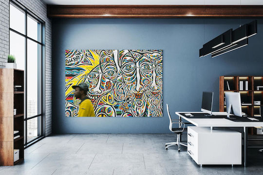 Πίνακας Colorful Abstract Street Art Πολύχρωμη Αφηρημένη Τέχνη Του Δρόμου 65x40