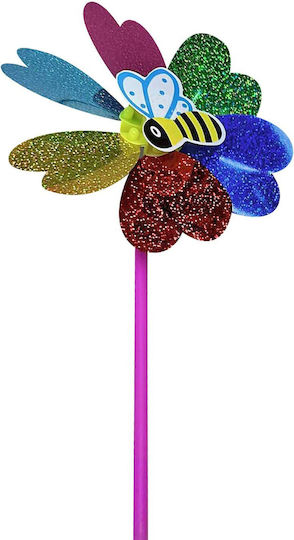 Bunter Windmühlen-Biene Φ21x40cm Toymarkt 913568 2 Stück