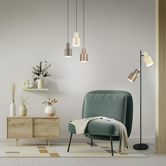 Trio Lighting Agudo Floor Lamp H161xW48cm. with Socket for Bulb E27 Multicolour