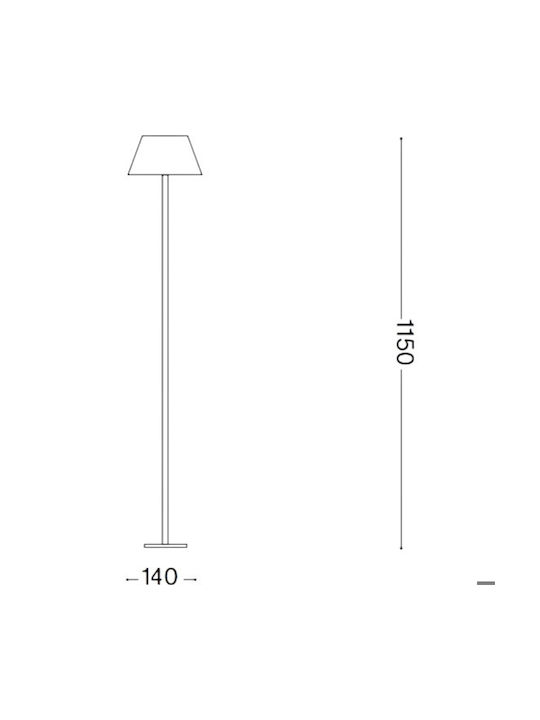 Ideal Lux Pt LED Φωτιστικό Δαπέδου Υ115εκ. Λευκό Ideal Lux Pt LED Φωτιστικό Δαπέδου Υ115εκ. Λευκό