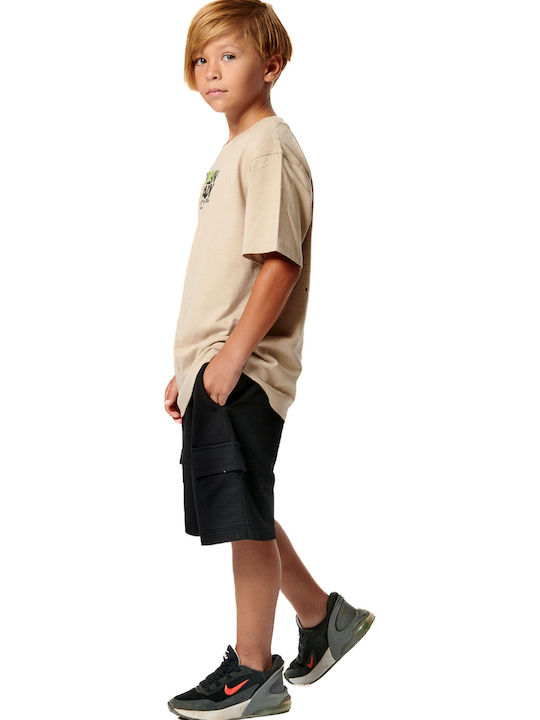 Kinder-T-Shirt Taupe Grey