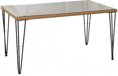 Τραπέζι Leon 80x140x80 Φυσικό Τραπέζι Leon 80x140x80 Φυσικό