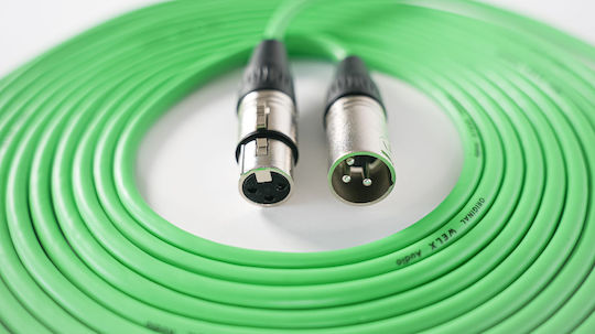 Welx CC Balanced XLR Kabel XLR-Stecker - XLR-Buchse Grün 3m WELX-CC-SERIE-3M