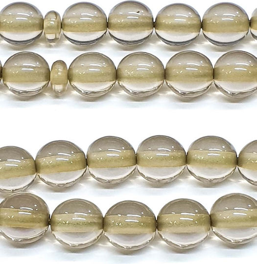 Roloi Komboloi Mastic Worry Beads with 33 Beads Transparent 32cm