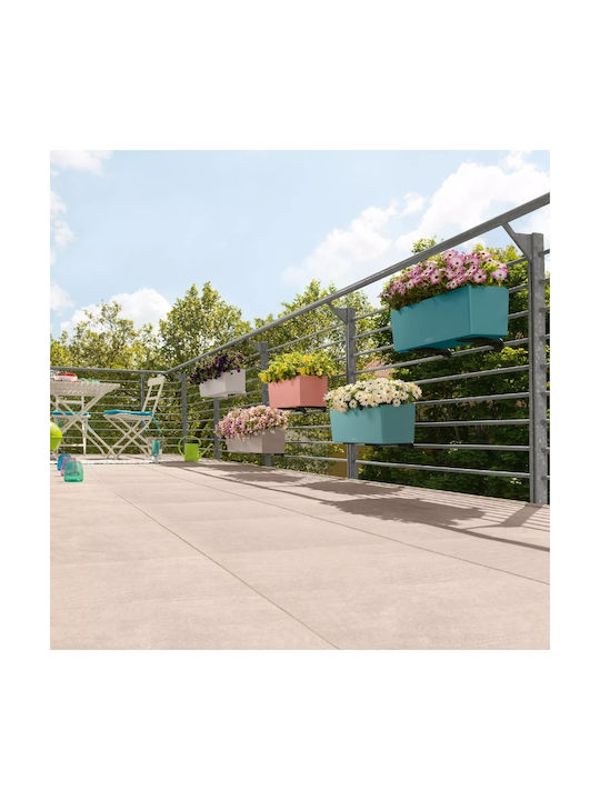 Lechuza Self-watering Planter Box Plastic Slate 40x19x19cm.