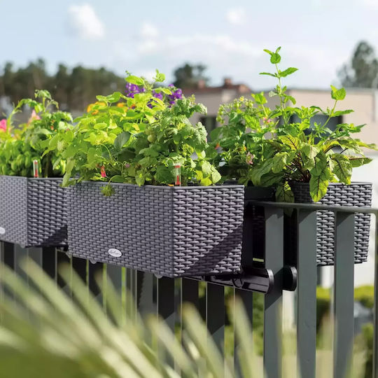 Lechuza Balconera Cottage Self-watering Planter Box Plastic White 100x19x19cm.