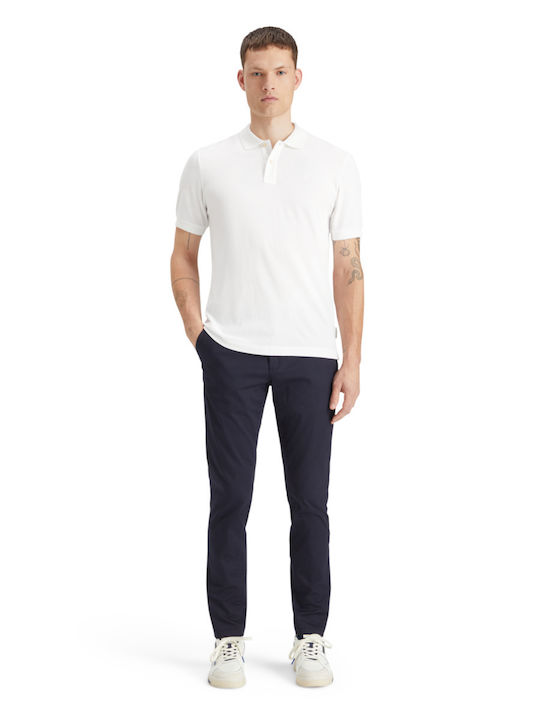 Core Polo Herrenbluse Kurzarm Weiß