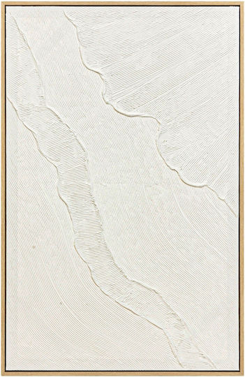 Atmosphera 3D Decorative Handmade Ecru Fabric Sign 116x3.8x75cm