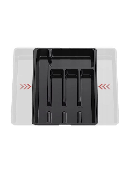 Ruhhy Drawer Dividers Plastic in Black Colour 36.5x44.5x4.5cm
