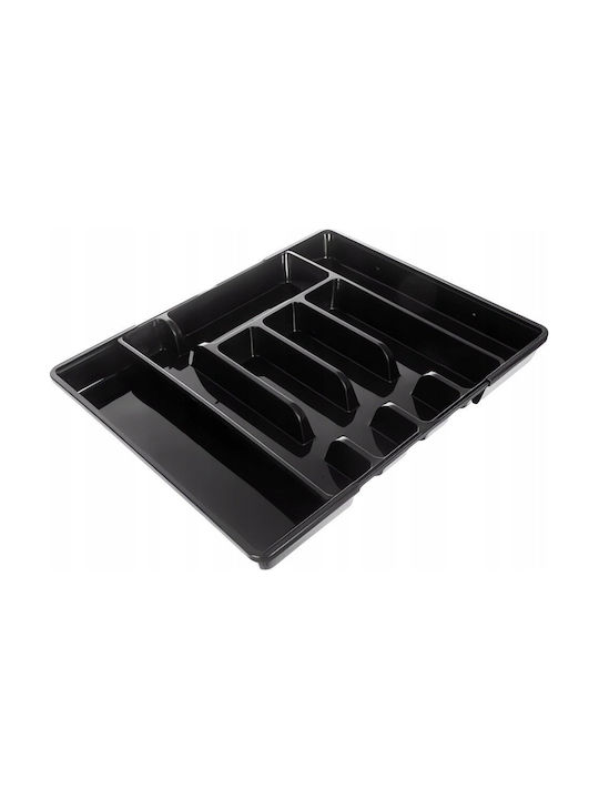 Ruhhy Drawer Dividers Plastic in Black Colour 36.5x44.5x4.5cm