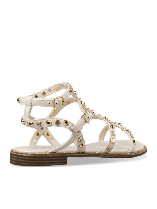 Γυναικεία Σανδάλια Gladiator Λευκά