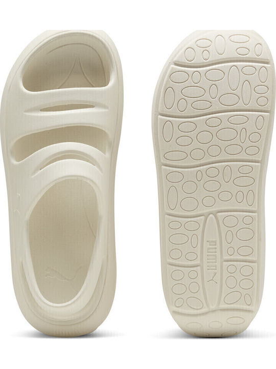 Women's Flat Sandals in Beige Color