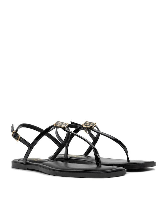 Women's Flat Sandals in Black Color