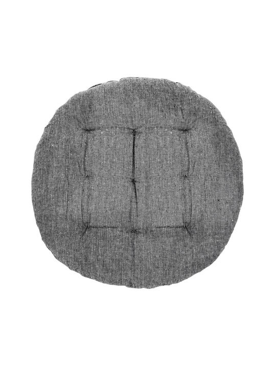 Μαξιλάρι Καρέκλας Κήπου Στρογγυλό Gray 38x38εκ.