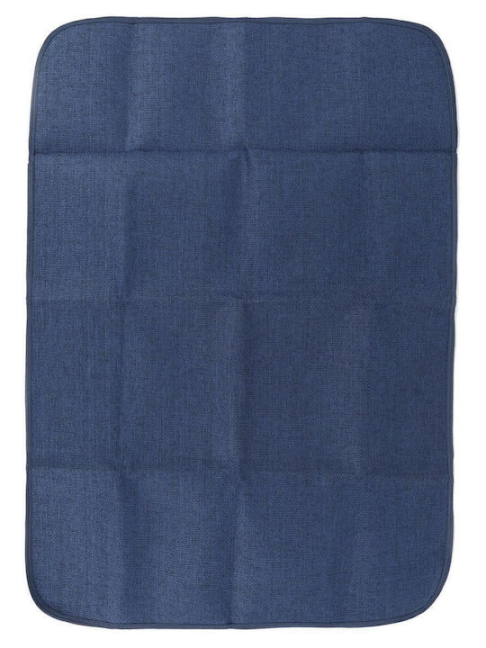 Doca Wicker Beach Bag with Toiletry Bag Blue