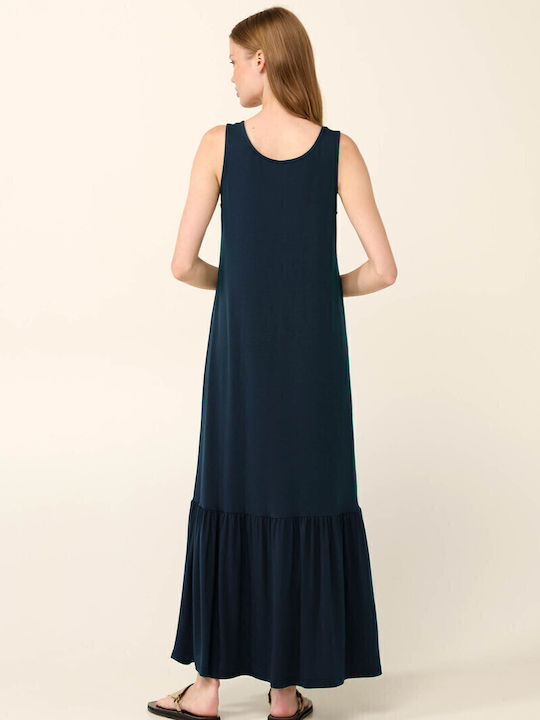 Καλοκαιρινό Maxi Κομπινεζόν Φόρεμα Blue