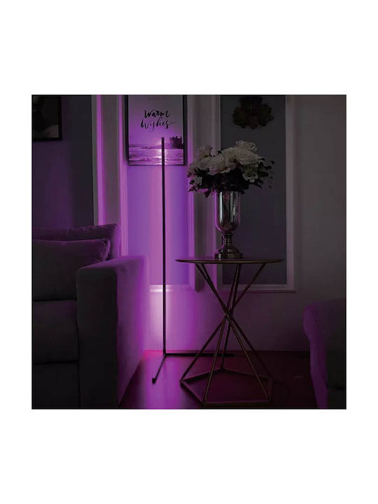 Led Floor Lamp Rgb Model Black 140 Cm Remote Control Included