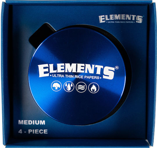 Elements Grinder Τρίφτης Μπλε Medium 55mm Aluminium 4 Parts