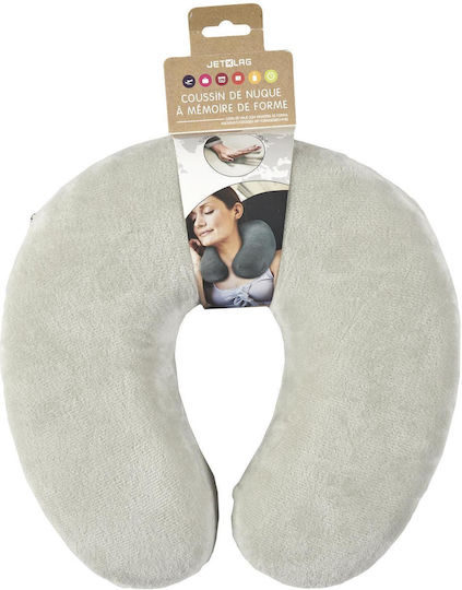 Jet Lag Μαξιλαράκι Ταξιδίου Memory Foam Γκρι