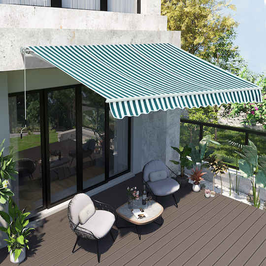 Outsunny Τεντόπανο Πράσινο 2.5x2.95m