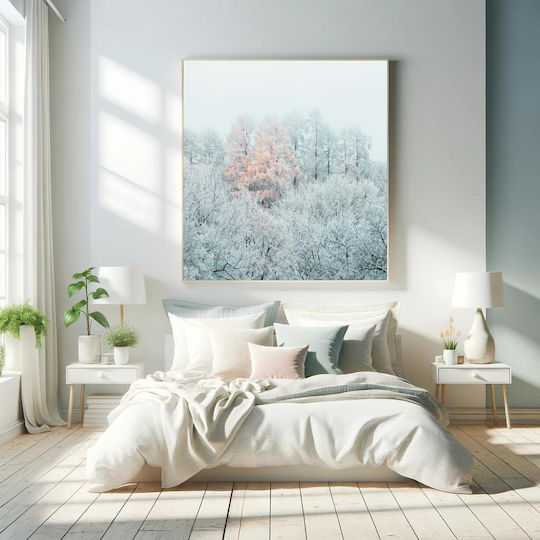 Winter Forest With Frosted Trees Χειμερινό Δάσος Με Παγωμένα Δέντρα 1