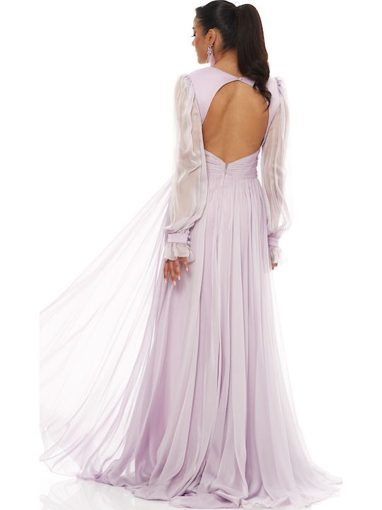 Summer Maxi Dress for Wedding / Baptism Lilac