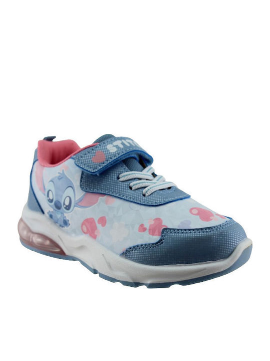 Disney Stitch Kids Sneakers with Lights Light Blue