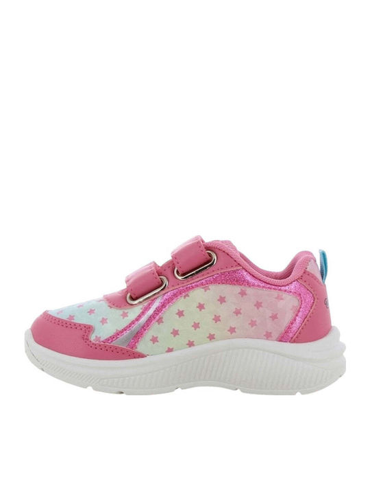 Magic Kinder Sneakers Anatomisch mit Klettverschluss & Lichtern Fuchsie
