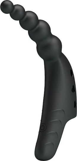 Pretty Love Silicone Vibrator Finger 10cm Black