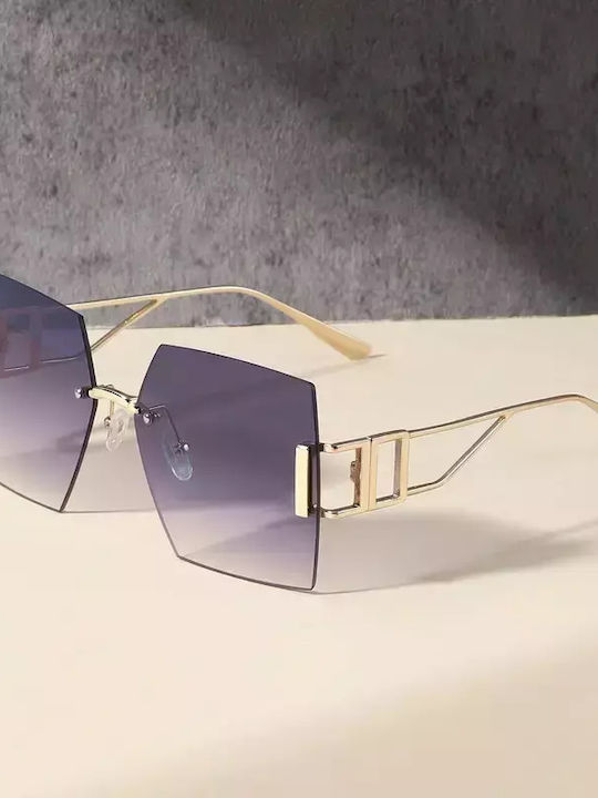 Women's Sunglasses with Brown Tartaruga Plastic Frame and Brown Gradient Lens G-25