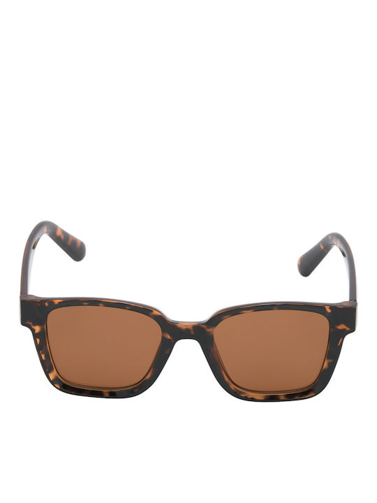Jack & Jones Unisex Sunglasses with Brown Plastic Frame and Brown Lens 12251480