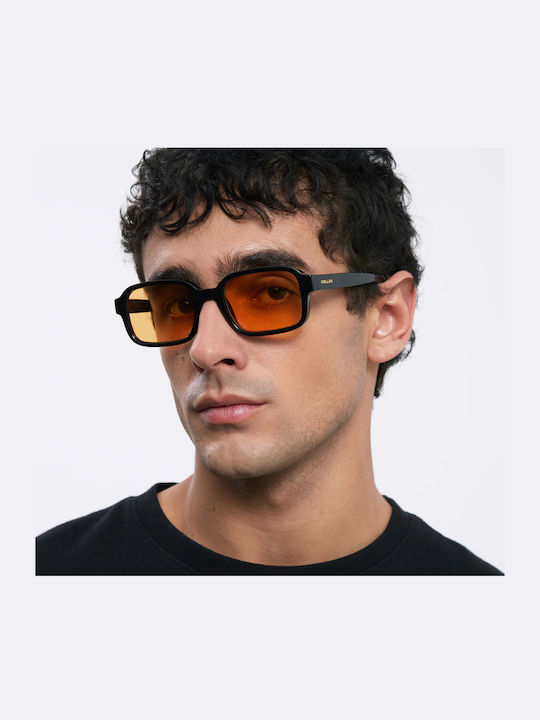 Meller Lebo Unisex Ochelari De Soare Cu Ramă Neagră Din Plastic Și Lentile Portocalii LB-TUTORANGE