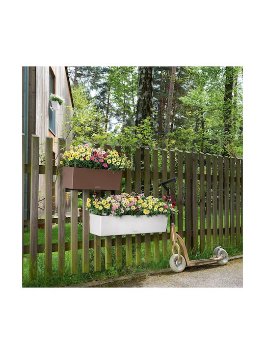 Lechuza Selbstbewässernd Blumenkasten Kunststoff White 100x19x19cm.