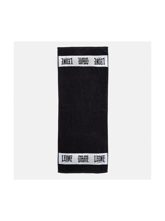 Leone Training Towel Black Gym Towel 100x40cm