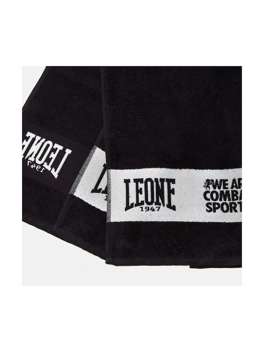 Leone Training Towel Black Gym Towel 100x40cm