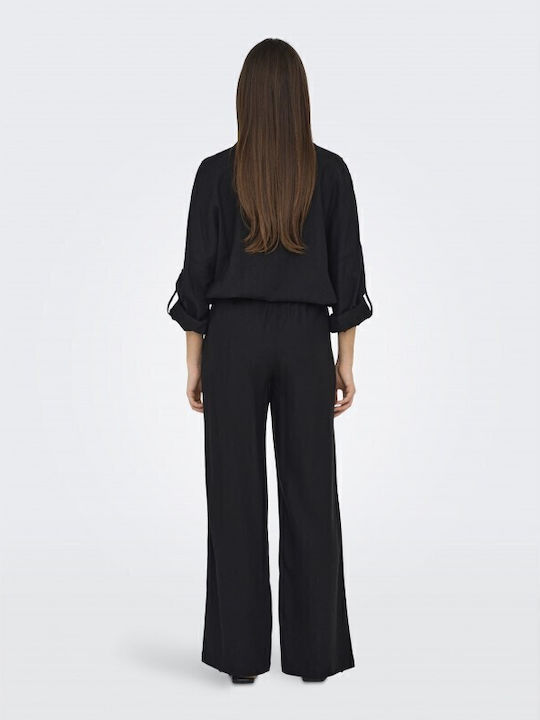 Summer Linen Tunic Black