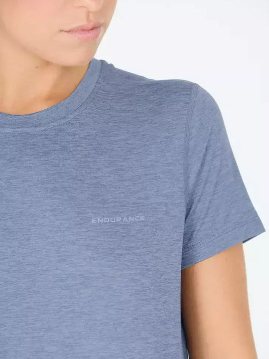 Damen T-Shirt Schnell trocknend Hellblau