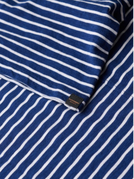 Women's T-shirt Striped Navy/optic Stripe
