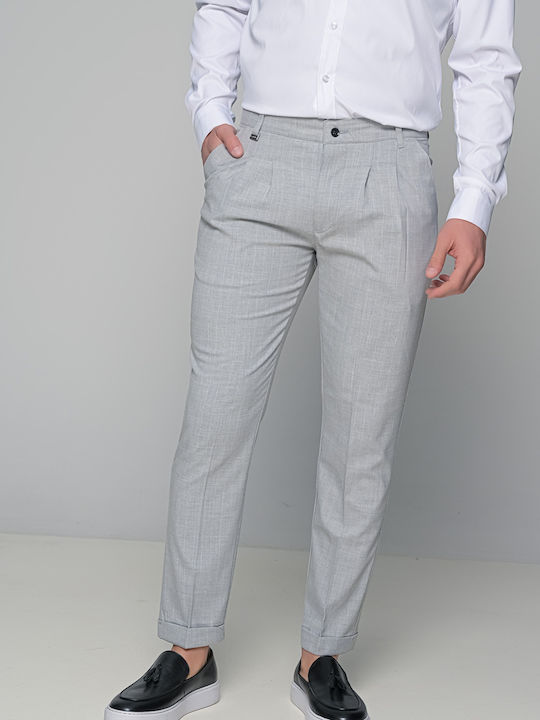 Positano Ανδρικό Παντελόνι Slim Fit Γκρι