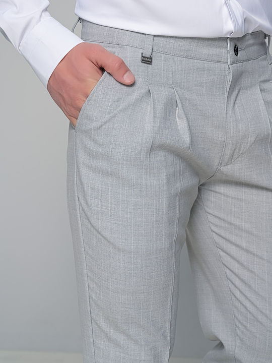 Positano Ανδρικό Παντελόνι Slim Fit Γκρι