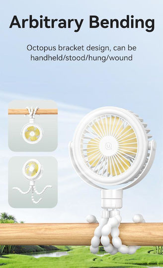 Usams ZB289 Ventilator USB Fără Lamele 4W Alb