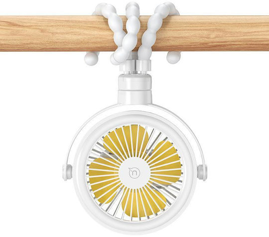 Usams ZB289 Ventilator USB Fără Lamele 4W Alb