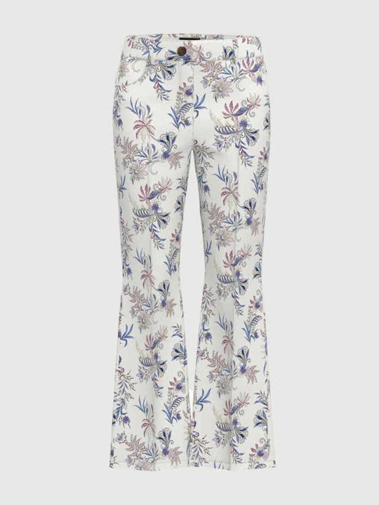 Damen Stoff Hose Cream