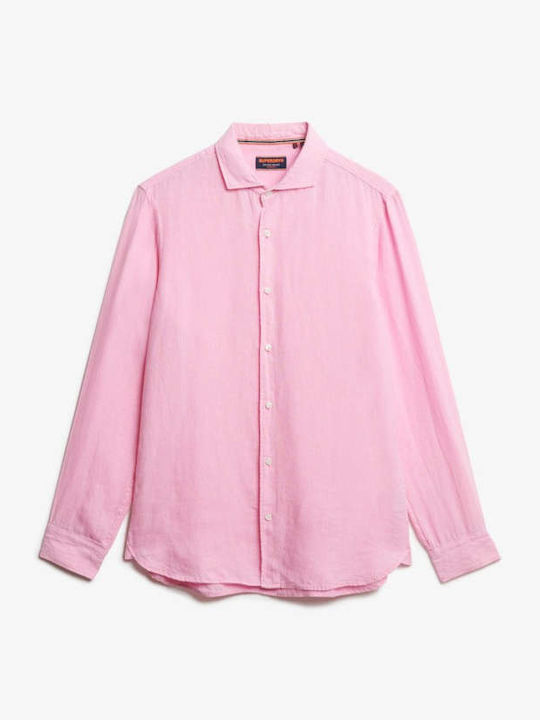 D2 Stud Vacation Long-sleeved Linen Shirt Multicolour